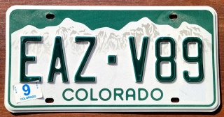 Colorado - tablica z USA