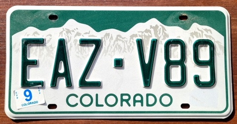 Colorado - tablica z USA