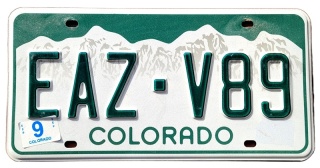 Colorado - tablica z USA