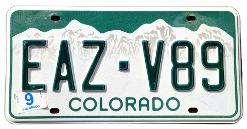 Colorado - tablica z USA