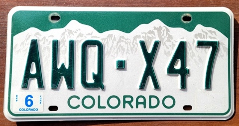 Colorado - tablica z USA