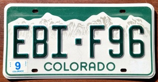 Colorado - tablica z USA