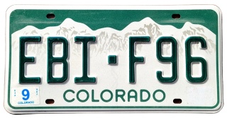Colorado - tablica z USA