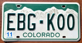 Colorado - tablica z USA