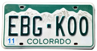 Colorado - tablica z USA