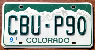 Colorado - tablica z USA