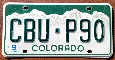 Colorado - tablica z USA