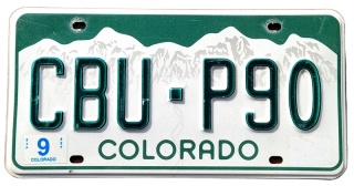 Colorado - tablica z USA