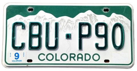 Colorado - tablica z USA