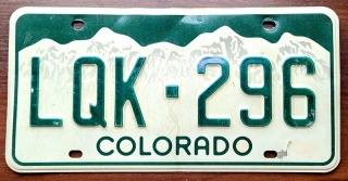 Colorado - tablica z USA