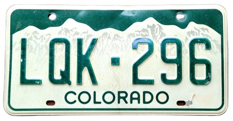 Colorado - tablica z USA