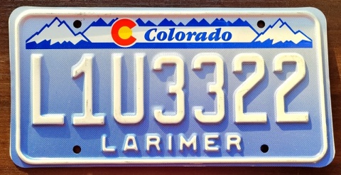 Colorado - tablica z USA