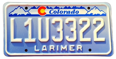 Colorado - tablica z USA