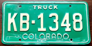Colorado - tablica z USA