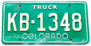 Colorado - tablica z USA