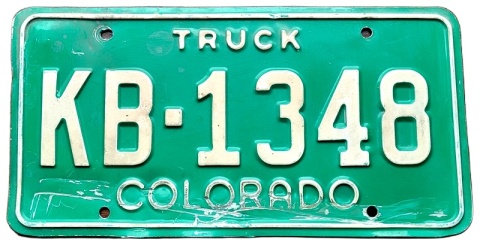 Colorado - tablica z USA