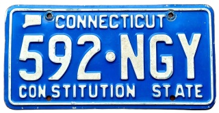 Connecticut - tablica z USA