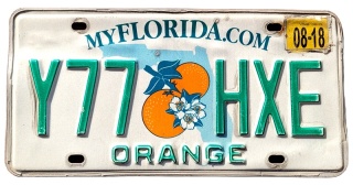 Florida 2018 - tablica z USA