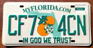 Florida - tablica z USA