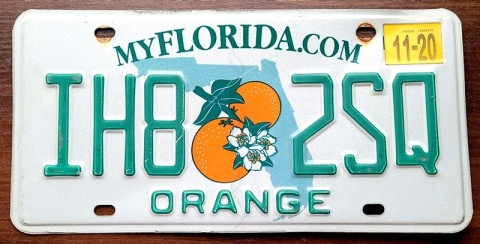 Florida 2020 - tablica z USA