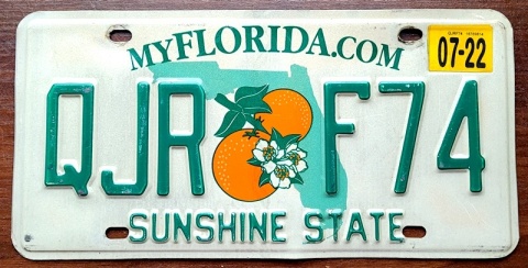 Florida 2022 - tablica z USA