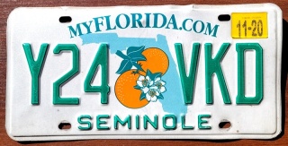 Florida 2020 - tablica z USA