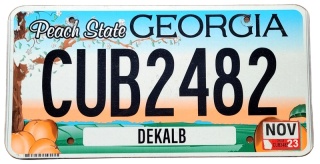 Georgia 2023 - tablica z USA