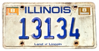 Illinois 1983 - tablica z USA