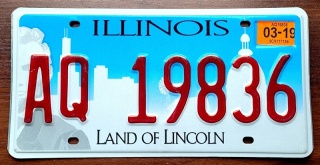 Illinois 2019 - tablica z USA