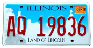 Illinois 2019 - tablica z USA