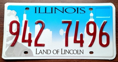 Illinois - tablica z USA