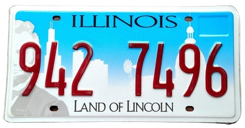 Illinois - tablica z USA