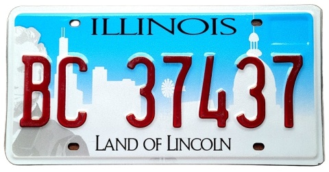 Illinois - tablica z USA