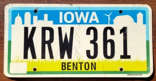 Iowa - tablica z USA