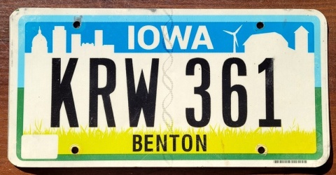 Iowa - tablica z USA