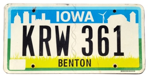 Iowa - tablica z USA