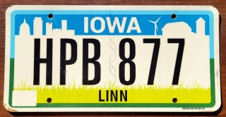 Iowa - tablica z USA