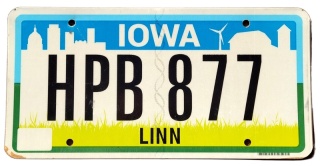 Iowa - tablica z USA
