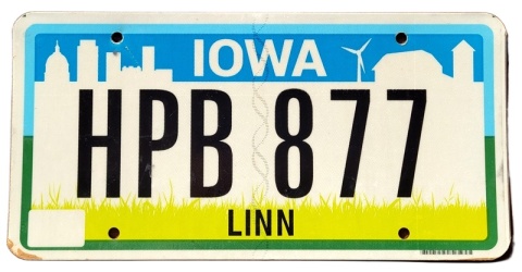 Iowa - tablica z USA