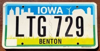 Iowa - tablica z USA