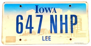 Iowa - tablica z USA