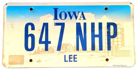 Iowa - tablica z USA