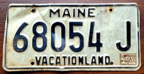 Maine 1986 - tablica z USA