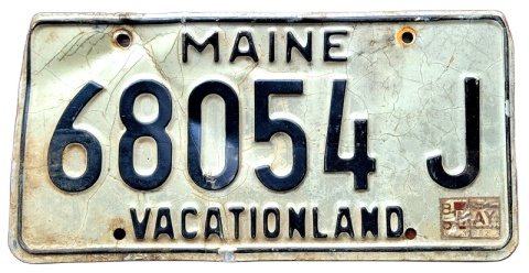 Maine 1986 - tablica z USA