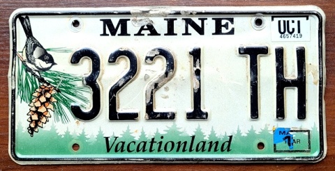 Maine 2018 - tablica z USA