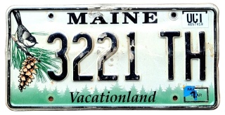 Maine 2018 - tablica z USA