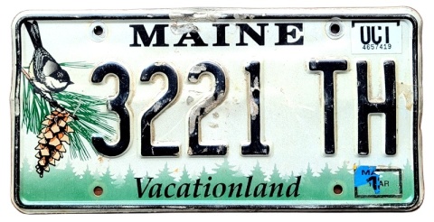 Maine 2018 - tablica z USA
