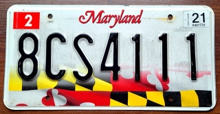 Maryland 2021 - 111 - tablica z USA