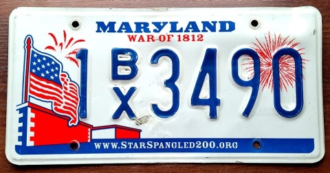 Maryland 2021 - tablica z USA