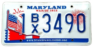 Maryland 2021 - tablica z USA